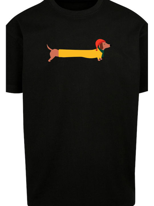 Merchcode Christmas Dog T-shirt Black Fw24