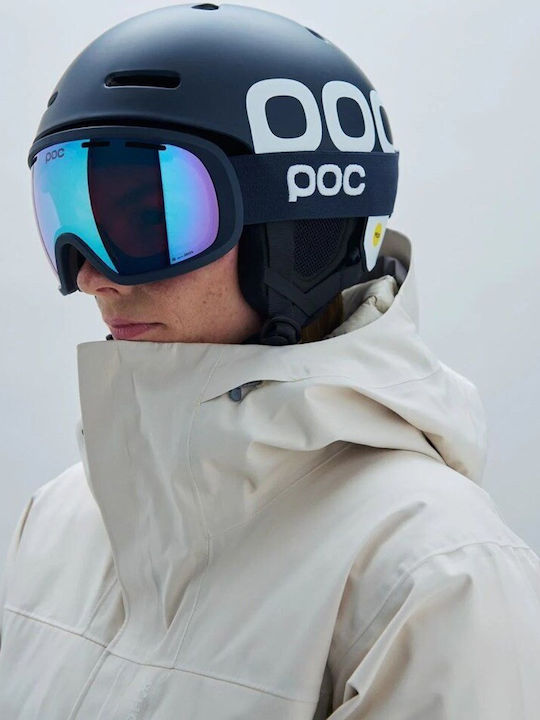 Poc Fovea Mască de Schi și Snowboard pentru Adulți Albastră cu Lentilă Albastră