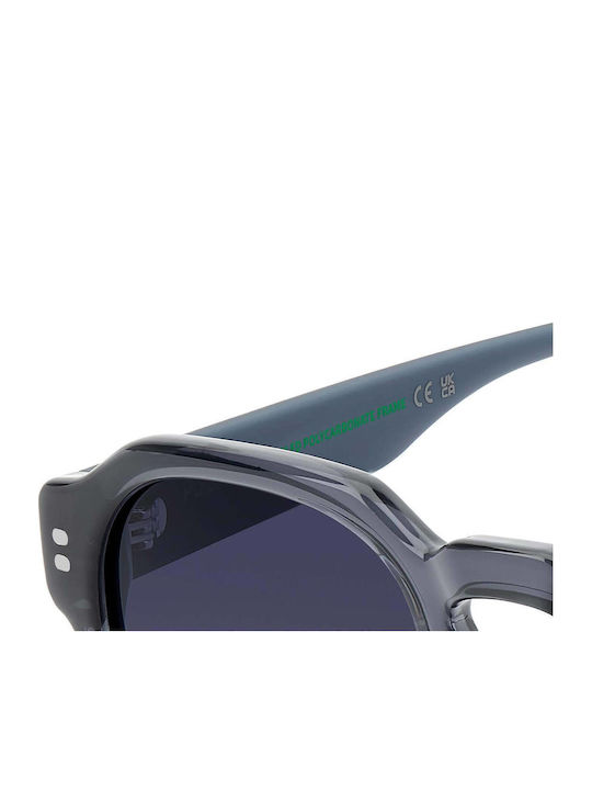 Polaroid Men's Sunglasses with Grey Horn-Rimmed Frame and Blue Gradient Polarized Lenses PLD6249/S/X 09V/Z7