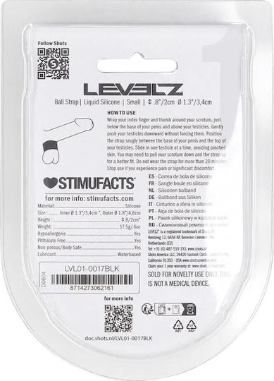 Liquid Silicone Ball Strap Small 34mm Μαύρο