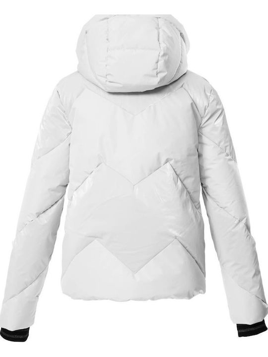 Killtec Ksw 43618-101 Γυναικείο Μπουφάν για Σκι & Snowboard Λευκό
