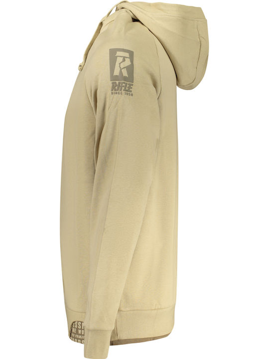 Sweatshirt with Hood Beige