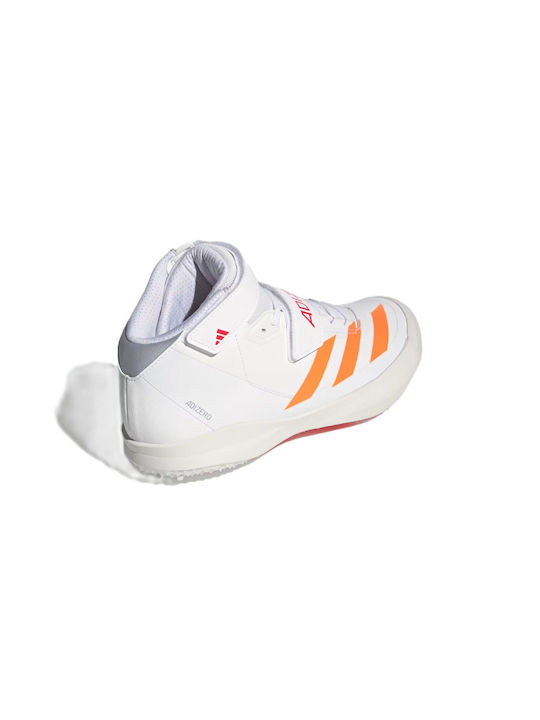 Adizero Javelin Cloud Sport Shoes Spikes Cloud White Lucid Orange Lucid Red