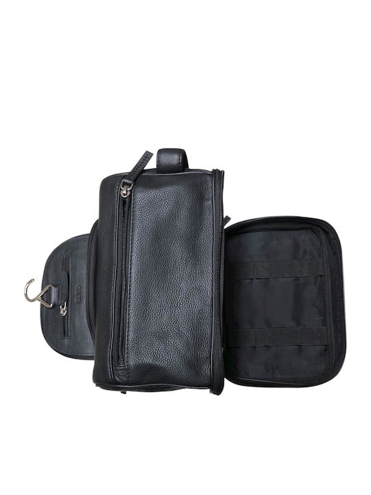 Bo-bags-черен Кожен Козметичен Несесер Черен Bo-bags-черен Кожен Козметичен Несесер Черен