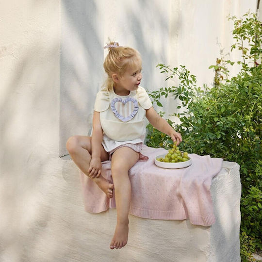 Elodie Details Waterproof Bib Fabric with Hoop & Loop Fastener & Pocket Oat White for 3 m+