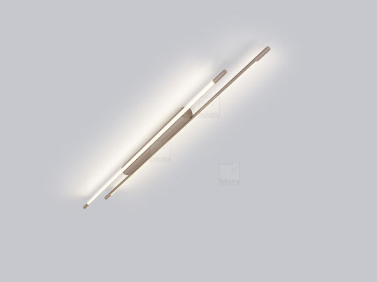 Helestra Таванно осветление Кафяв с Вграден LED