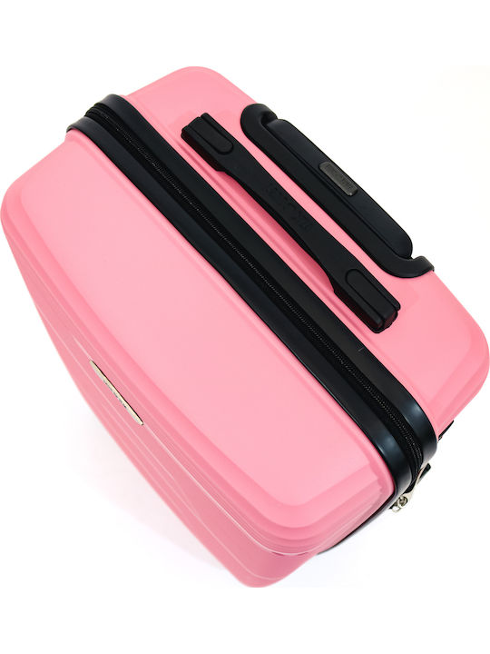 Lamonza Reno Mittlerer Reisekoffer Pink mit 4 Räder Höhe 63cm