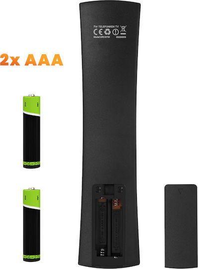 Telecomandă TV Linq Telefunken Control HDTV LED LCD Rază Semnal Până la 8m Negru