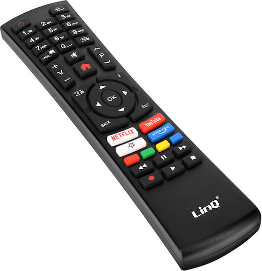 Telecomandă TV Linq Telefunken Control HDTV LED LCD Rază Semnal Până la 8m Negru