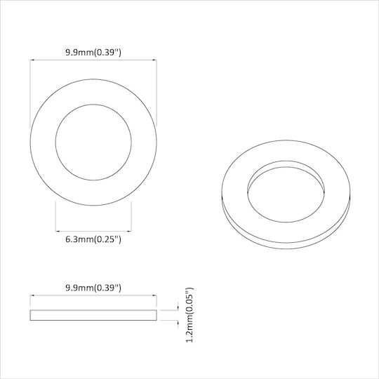 vidaXL Screw with Diameter M10 and Length 10mm 2pcs