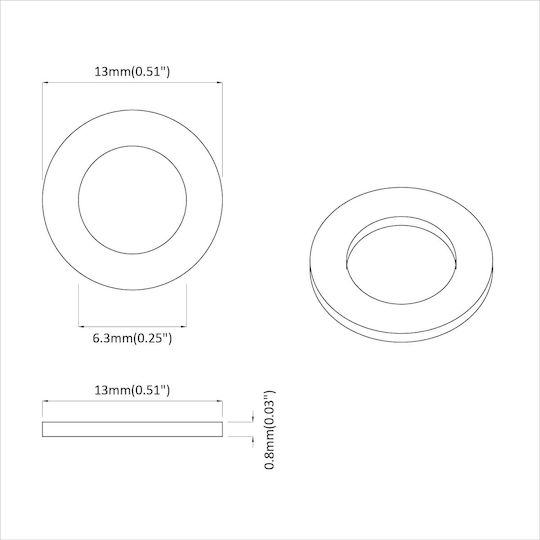 vidaXL Screw with Diameter M12 and Length 12mm 12pcs