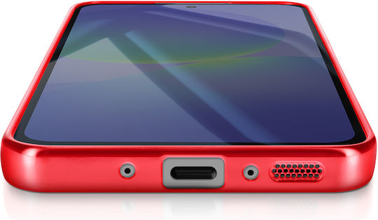Avizar Case Samsung Galaxy A36 Compatible Magsafe Chrome Border Red