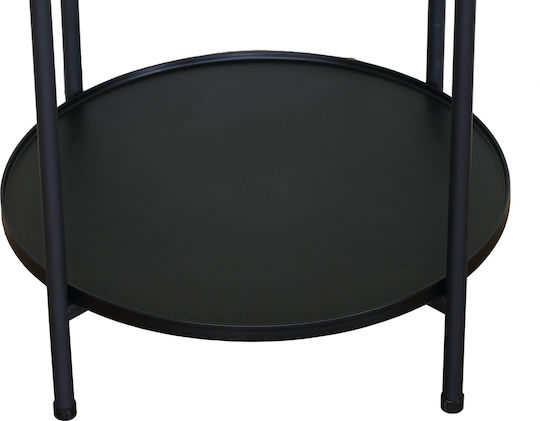 Rund Beistelltisch Metall Black B43.3xT43.3xH56.5cm