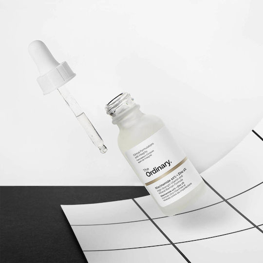 The Ordinary Niacinamide 10% + Zinc 1% Deficiencies & Resources Moisturizing Serum Face with Niacinamide for Radiance 30ml