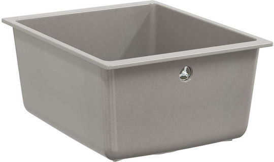 vidaXL Drop-In Spüle aus Verbundgranulat B37xT46cm Gray