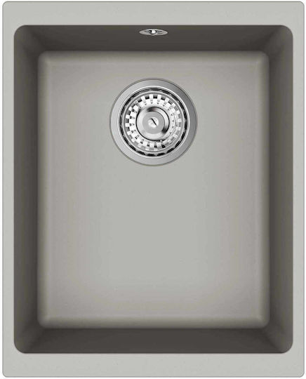vidaXL Drop-In Spüle aus Verbundgranulat B37xT46cm Gray