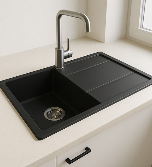 Unixton Chiuvetă Bucătărie Drop-In Din Granit Lichid L100xL50cm