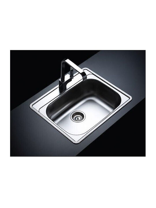 Donau Drop-In Sink Inox Matte W60xD50cm