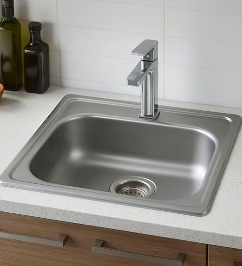 Donau Drop-In Spüle Inox Matt B50xT50cm