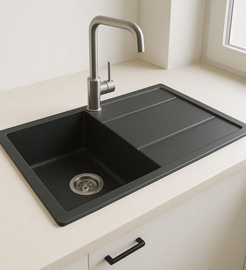 Unixton Chiuvetă Bucătărie Drop-In Din Granit Lichid L100xL50cm
