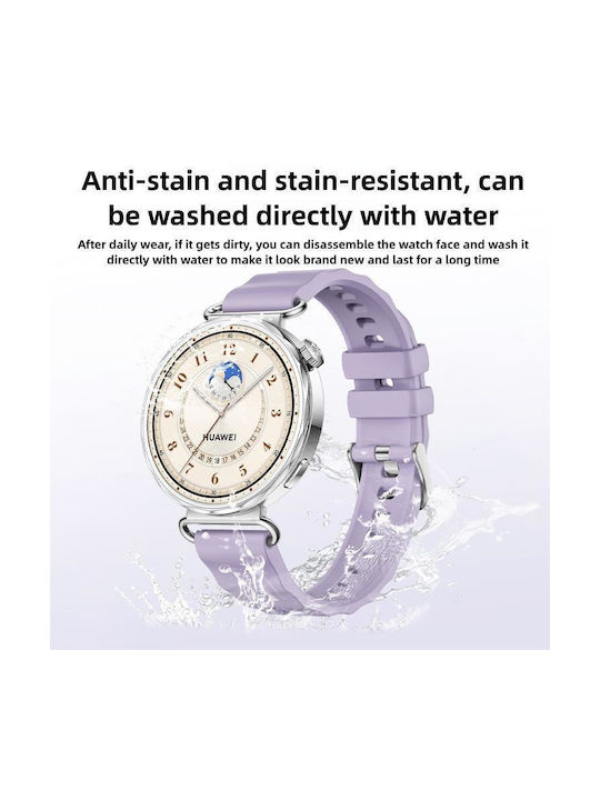 Curea Silicon Argintiu (Huawei Watch GT 6 41mm)
