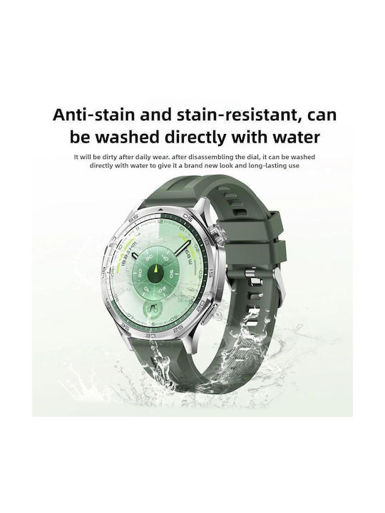 Armband Silikon Silber (Huawei Watch GT 6 / GT 6 Pro 46mm)