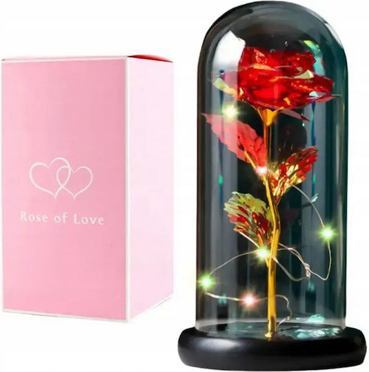 All Saints Rose Glass Dome RGB Led Lighting 21cm Iridescent