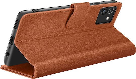 Zanaé Wallet Case Galaxy A03 Stand Function Magnetic Flap Brown