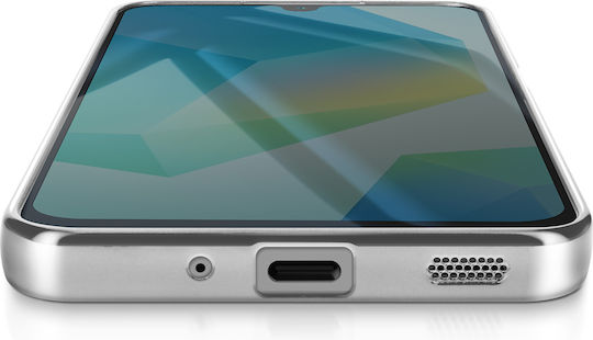 Husă Avizar Samsung Galaxy A16 Compatibilă Cu Magsafe Margine Crom Argintiu