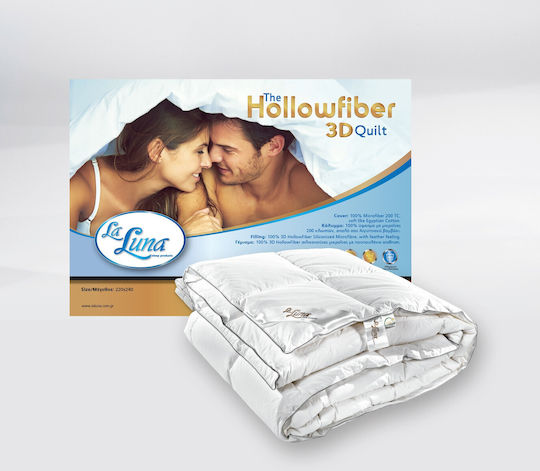 La Luna Пухено Кингсайз с Пълнеж Hollowfiber 260x240бр Hollowfiber 3D Бял 9 togs Togs