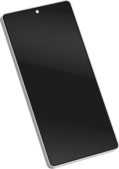 Clappio Ecran Complet Galaxy S25 Ultra Panou Oled + Sticlă Tactilă + Ramă Argintie