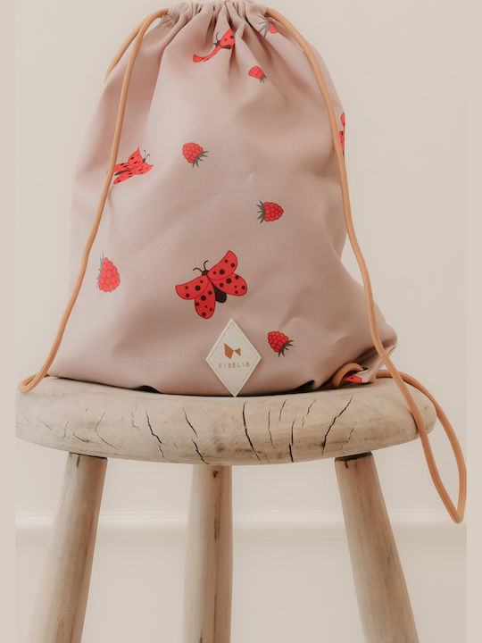 Fabelab Kinder Rucksack Beuteltasche Rosa