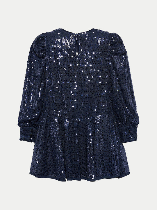 Rochie pentru Copii Mânecă lungă Dark Blue