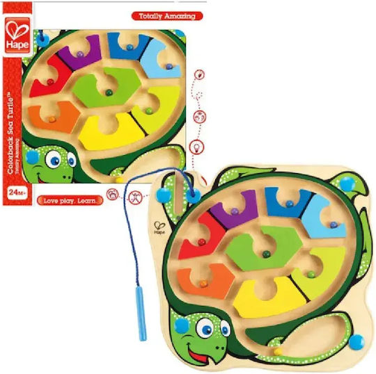 Hape Jucărie pentru Bebeluși Colorback Sea Turtle din Lemn pentru 24++ Luni