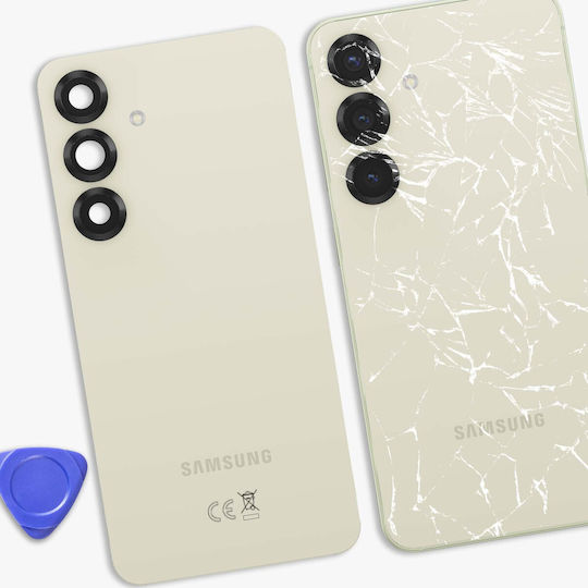 Capac Baterie Înlocuire Samsung Galaxy S25 Service Pack Adeziv Rose Gold