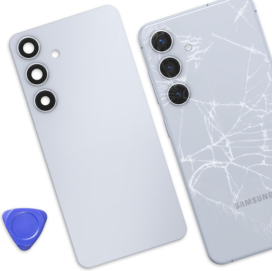 Clappio Capac Baterie De Schimb Galaxy S24 Cu Adeziv Integrat Albastru