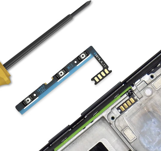 Clappio Power Volume Button Cable Xiaomi Poco X7 Replacement Part Black