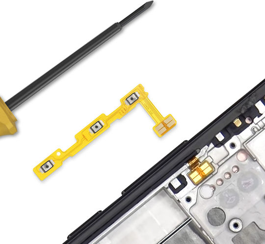 Clappio Power Volume Button Cable Xiaomi Poco X7 Pro Yellow