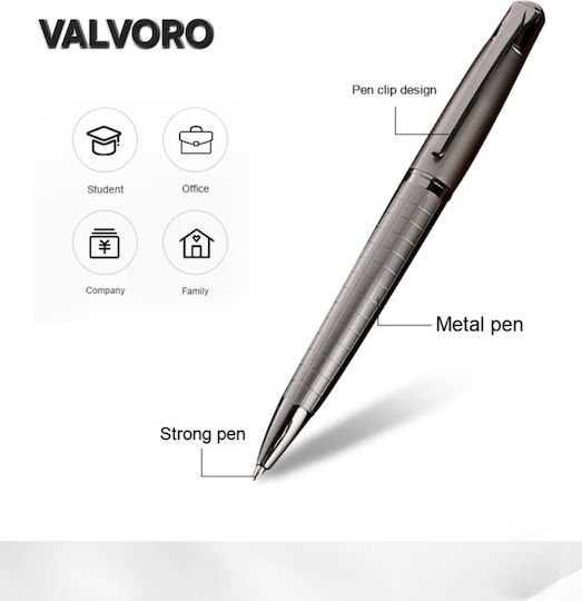 Метален Химикал Valvoro Business Релефен Каре Дизайн и Подаръчна Кутия