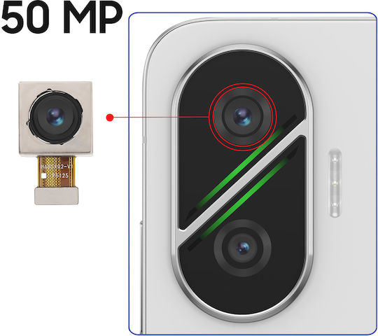 Clappio 50MP Cameră Ultra Largă Din Spate Xiaomi Poco F7 5G Neagră