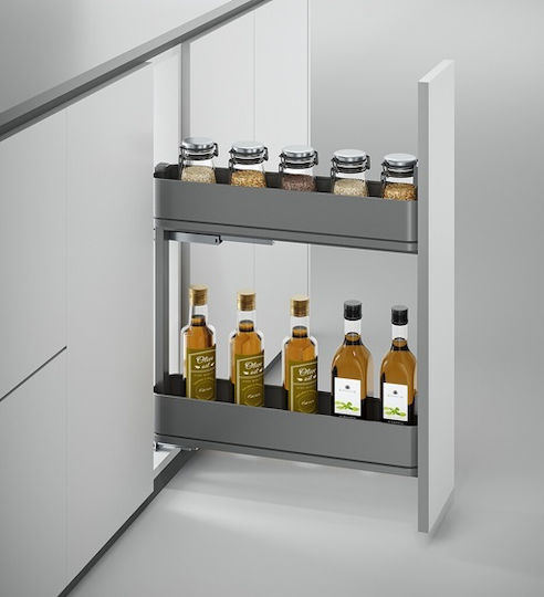 Emuca Expanding Closet Mechanism with Brakes Grey 8381935