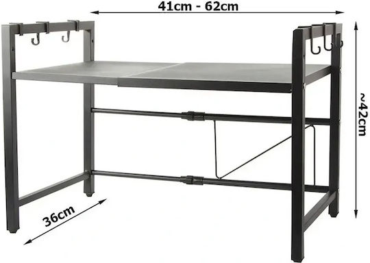 Verk Group Metallische Schwarze Basis für Mikrowelle