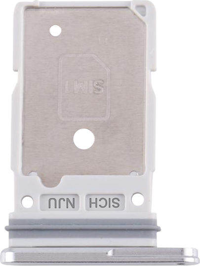 Clappio Compatible SIM Card Tray Galaxy S25 Ultra Dual Nano Silver
