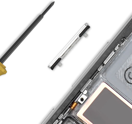 Samsung Buton Volum Original De Înlocuire Galaxy S25 Ultra Pachet De Service Argintiu
