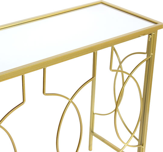 Konsolemit Spiegel Golden L80xB33xH70cm