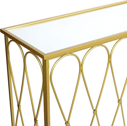 Konsolemit Spiegel Golden L100xB36xH80cm