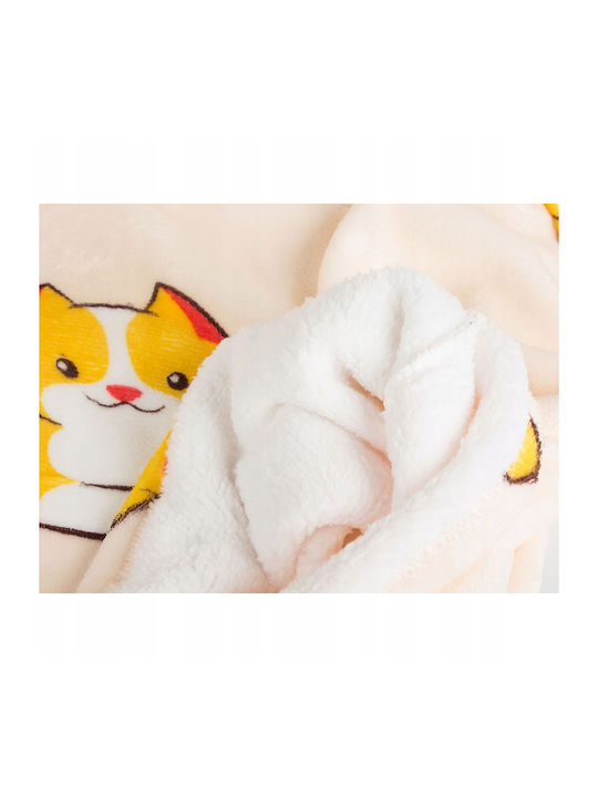 Verk Group Furry Blanket with Sleeves 78x80cm Brown