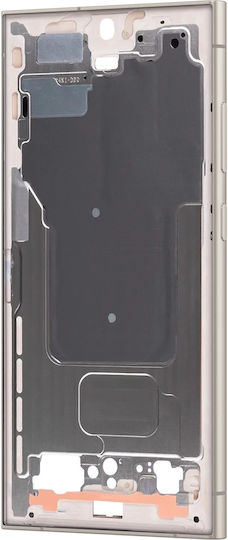 Samsung Средна Рамка За Мобилен Galaxy S24 Ultra Оригинална Здрава Ремонтна Част Оранжева
