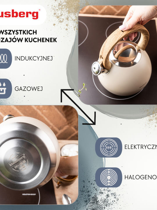 Klausberg Wasserkocher Beige 3000ml