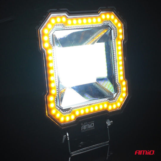 Amio Work Light Led Awl82 Flood 48w 3600lm 6500k Steady Yellow Led Bar – 9–36v 1 Pc 04426/am 04426/am 04426/am